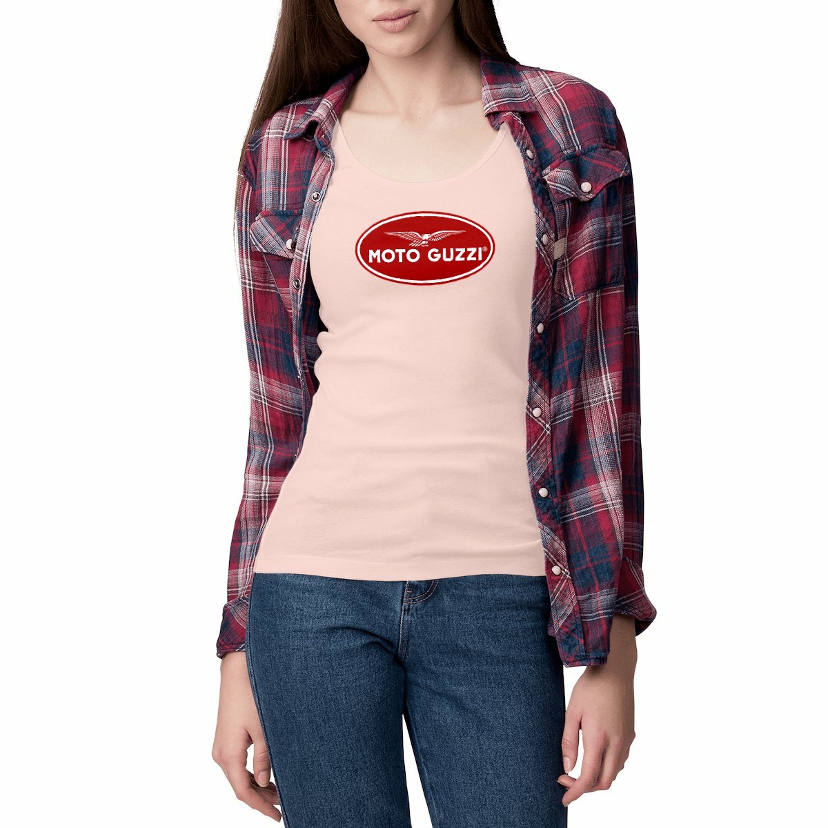 Débardeur Femme cintré logo Moto Guzzi