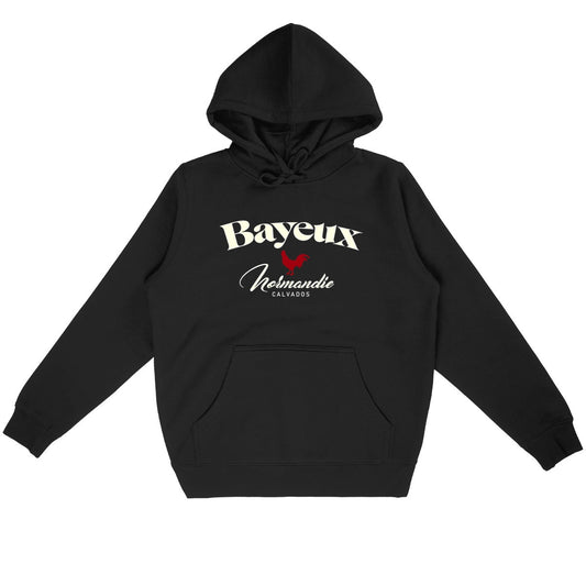 Hoodie noir Bayeux Calvados Normandie