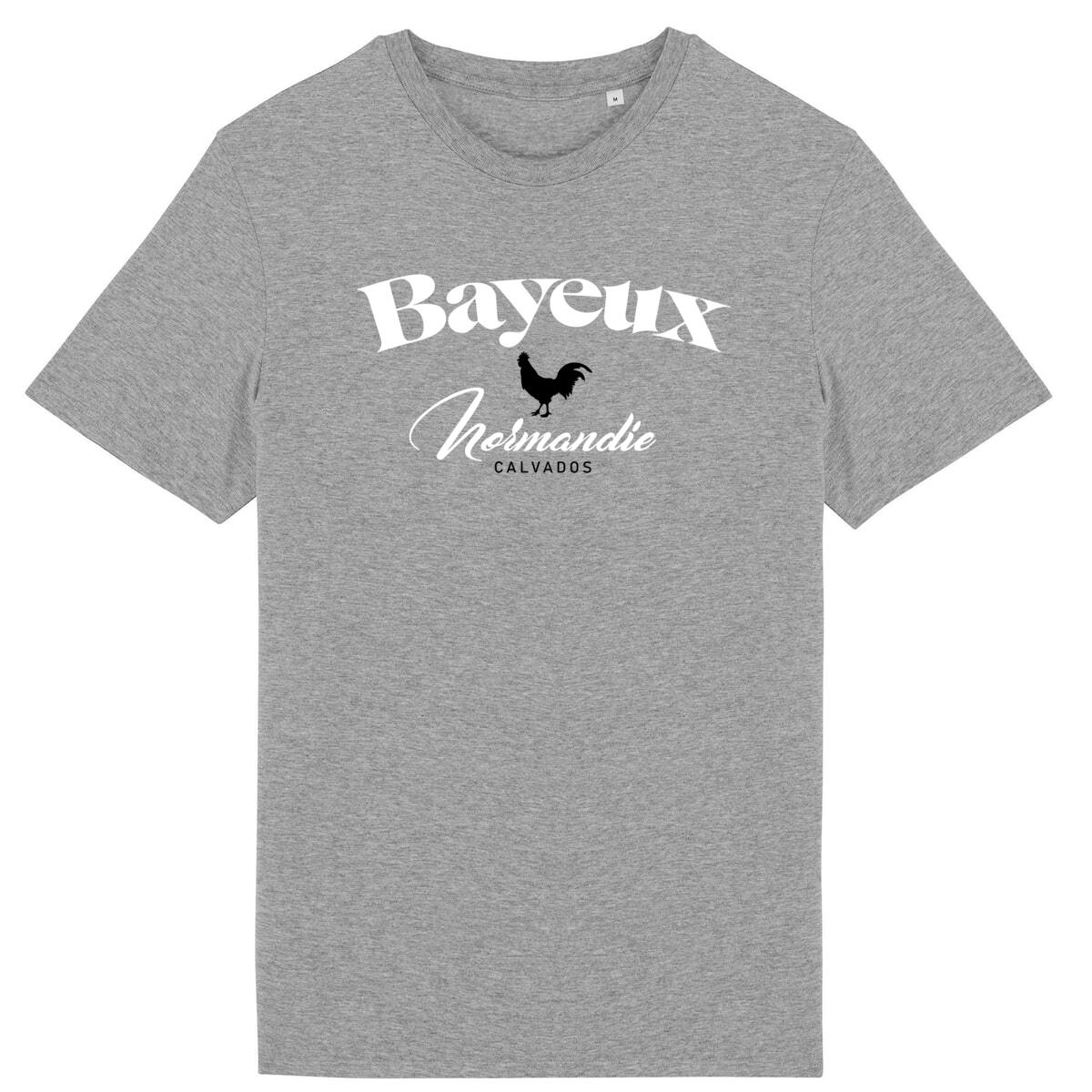 T-shirt gris manches courtes Bayeux Calvados Normandie