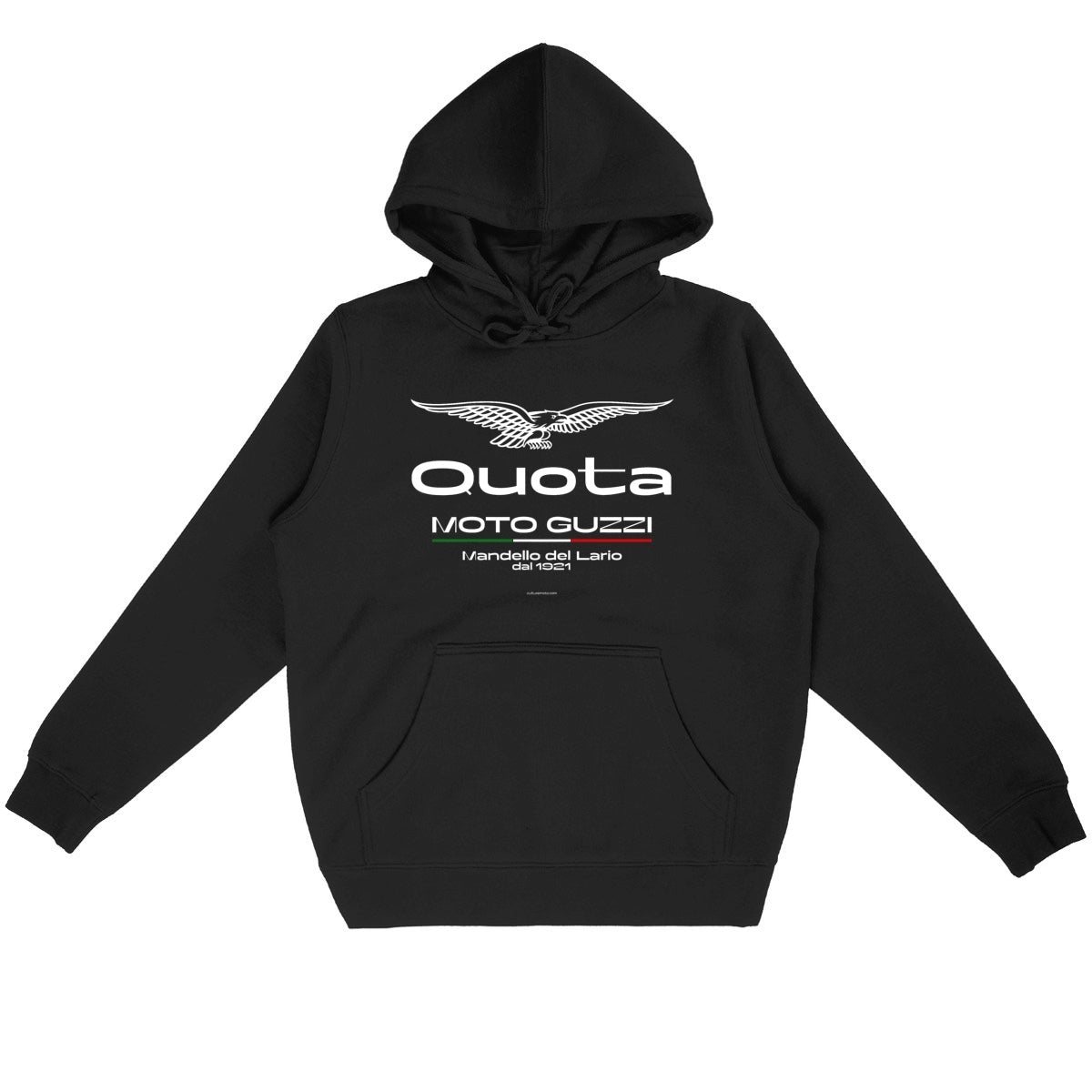 Sweat-shirt Hoodie noir Moto Guzzi