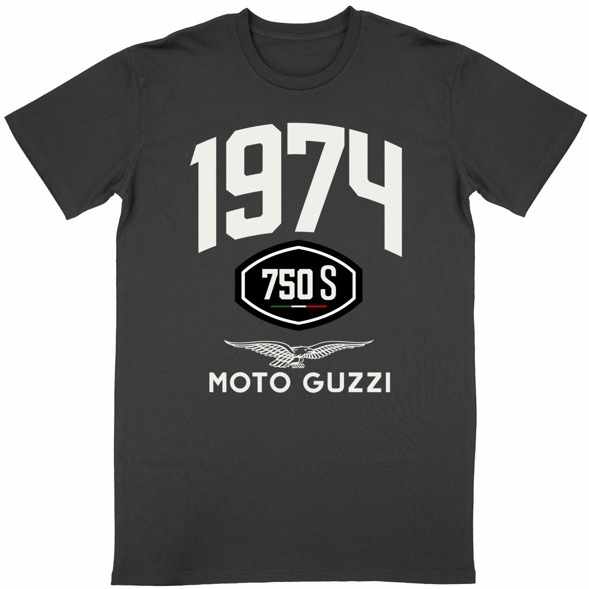 T-shirt noir manches courtes Moto Guzzi 750 S