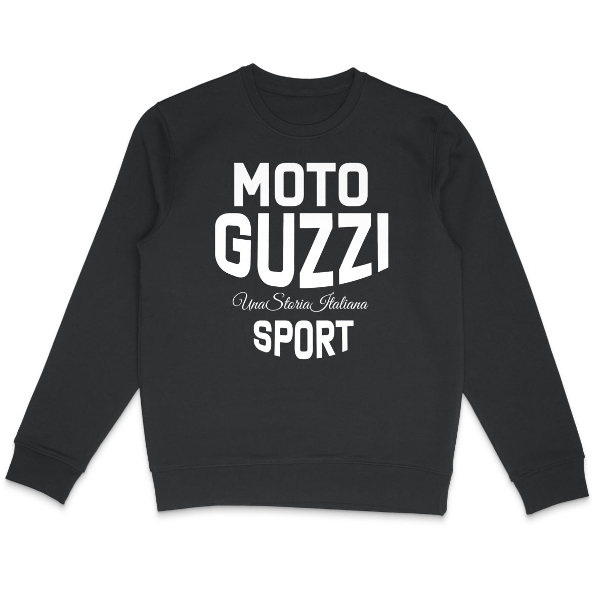 Sweat-shirt noir Moto Guzzi Sport