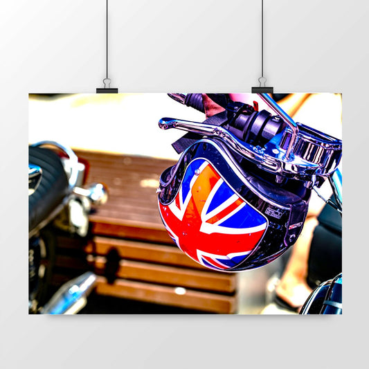 Motorcycle Poster Helmet #2