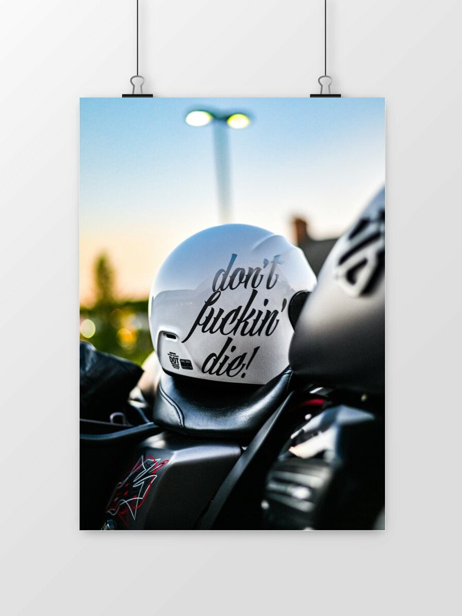 Affiche moto Casque #3