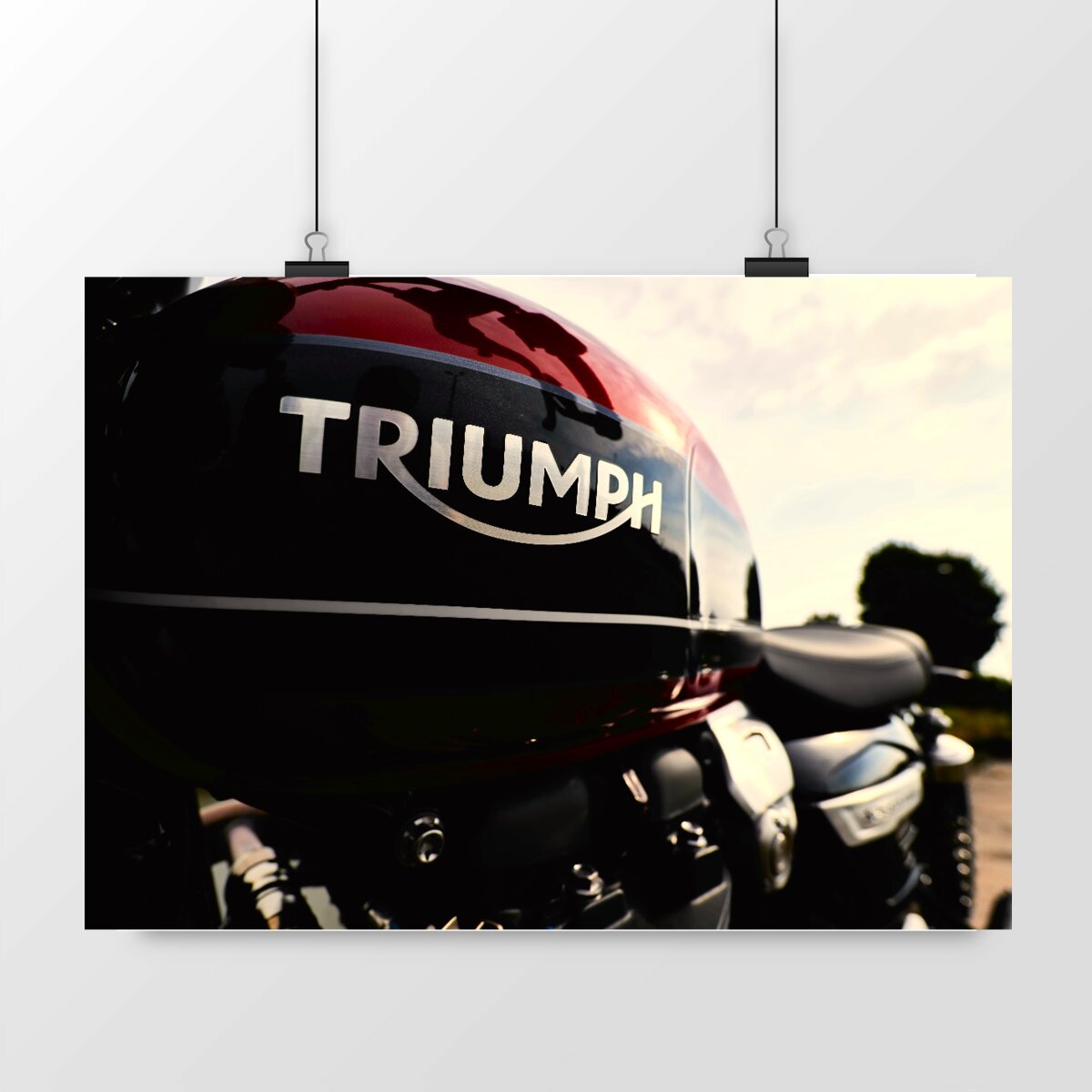 Póster moto Triumph #3