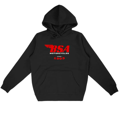 Hoodie unisexe noir - BSA Motorcycles since 1903