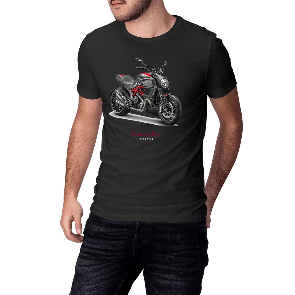 Culture Moto Lifestyle • T-shirt noir homme et femme