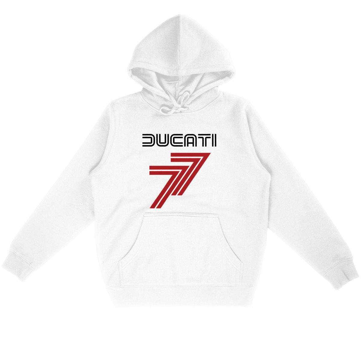 Hoodie blanc Ducati 77