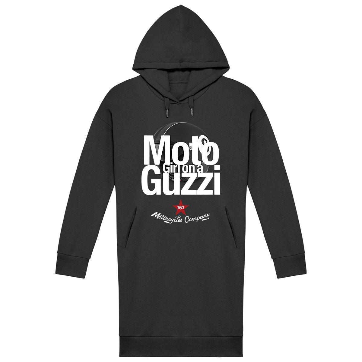 Robe Sweat-shirt Premium • Girl on a Moto Guzzi