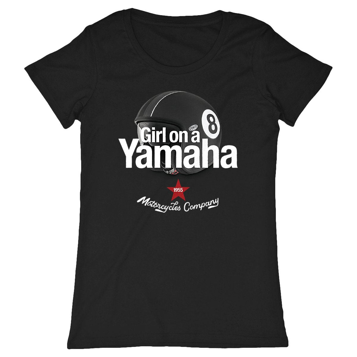 T-shirt femme Premium • Girl on a Yamaha