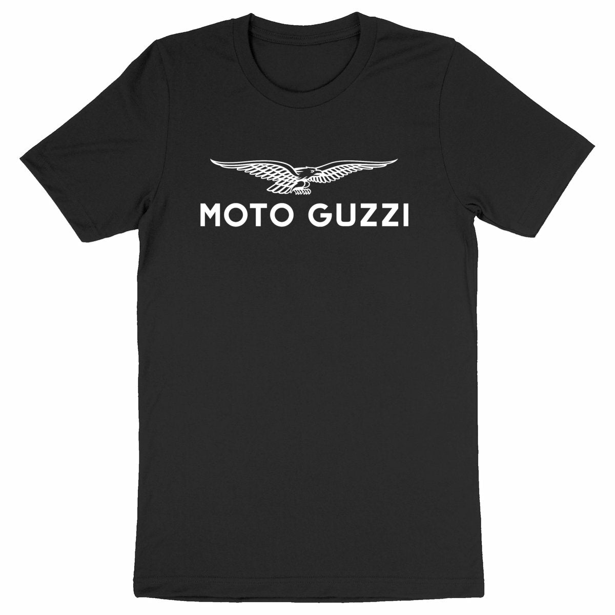 T-shirt noir Moto Guzzi logo Eagle